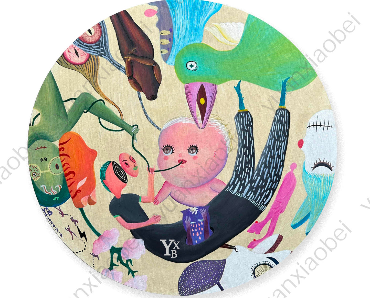 I Glimpsed an Indescribable Black Hole — Giclée Art Print (20 × 20 cm)