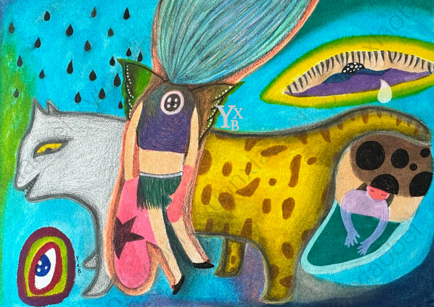 Pui’s Giclée Art Print – Hand-Drawn Illustration