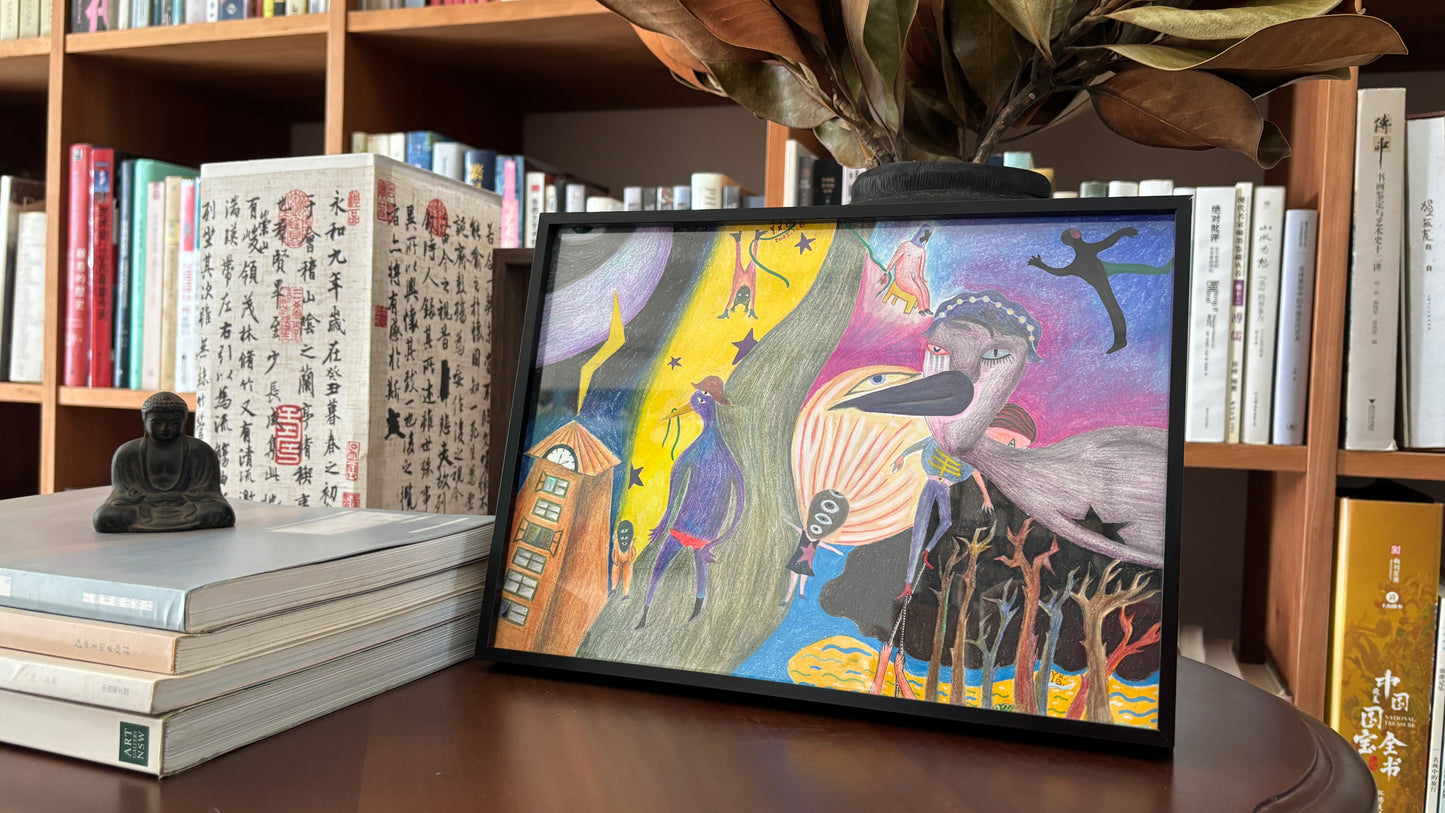 The Morning When the Stars Fell | Framed Original Artwork