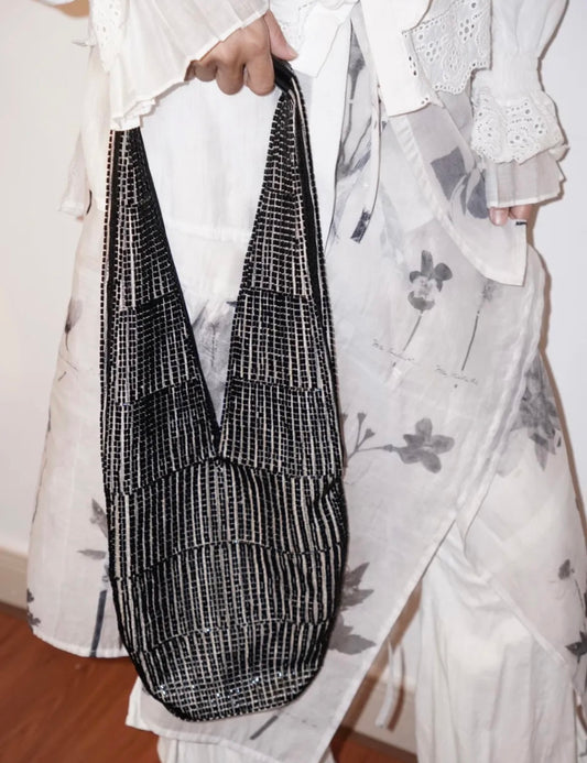 Handcrafted Beaded Bucket Bag | Handmade Shoulder Purse