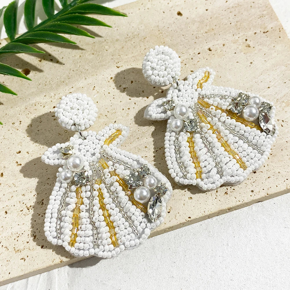Beach Vibe Shell & Lobster Earrings – Summer Ocean Style