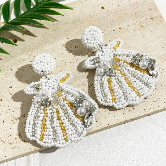 Beach Vibe Shell & Lobster Earrings β Summer Ocean Style