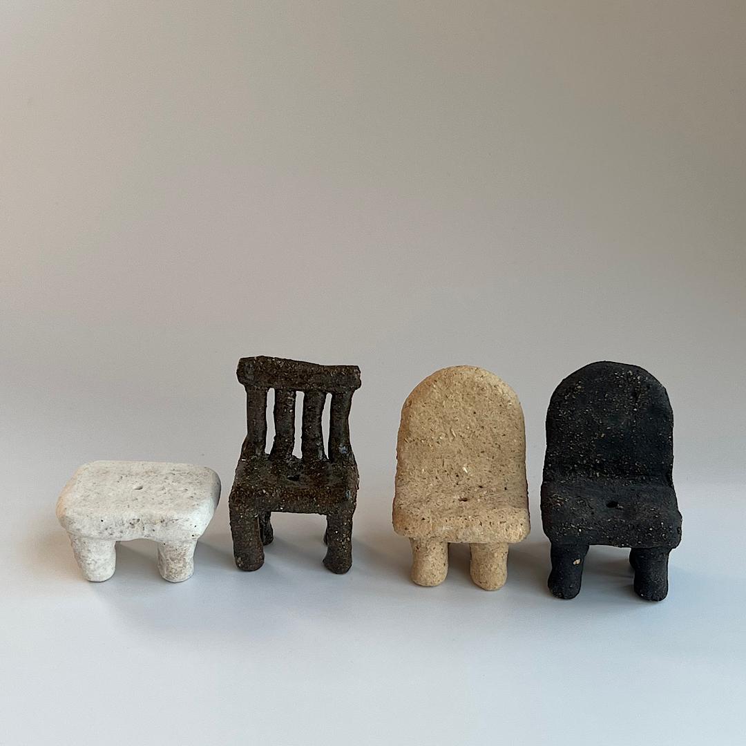 Handcrafted Ceramic Chair Incense Holder