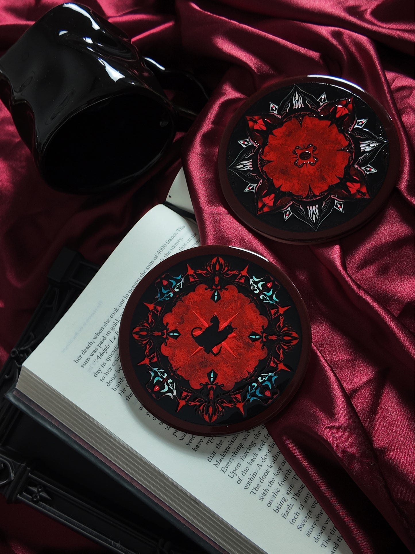 “Cat of Ursa” Ceramic Coaster