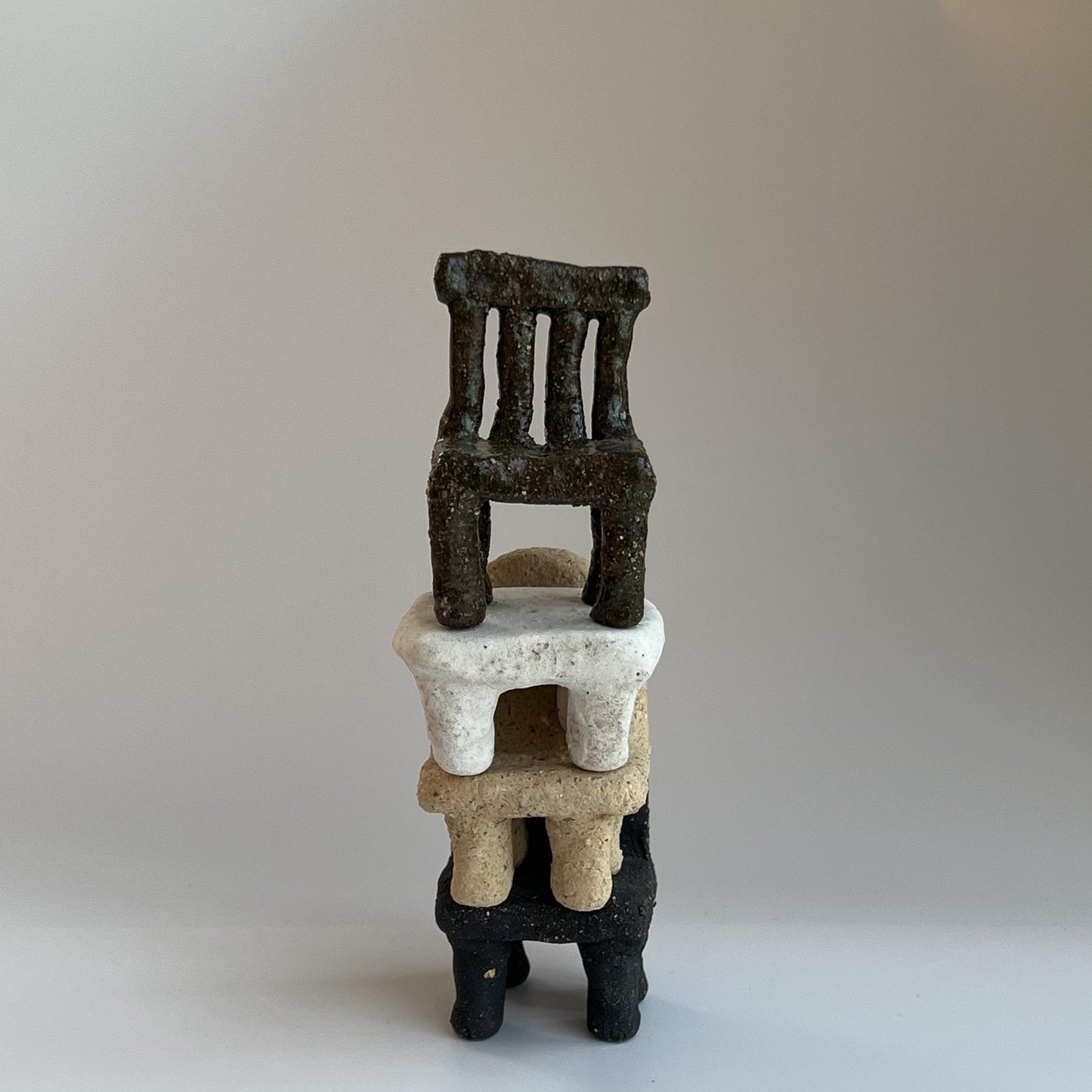 Handcrafted Ceramic Chair Incense Holder