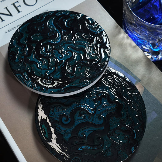 Cthulhu Mythos Ceramic Coaster