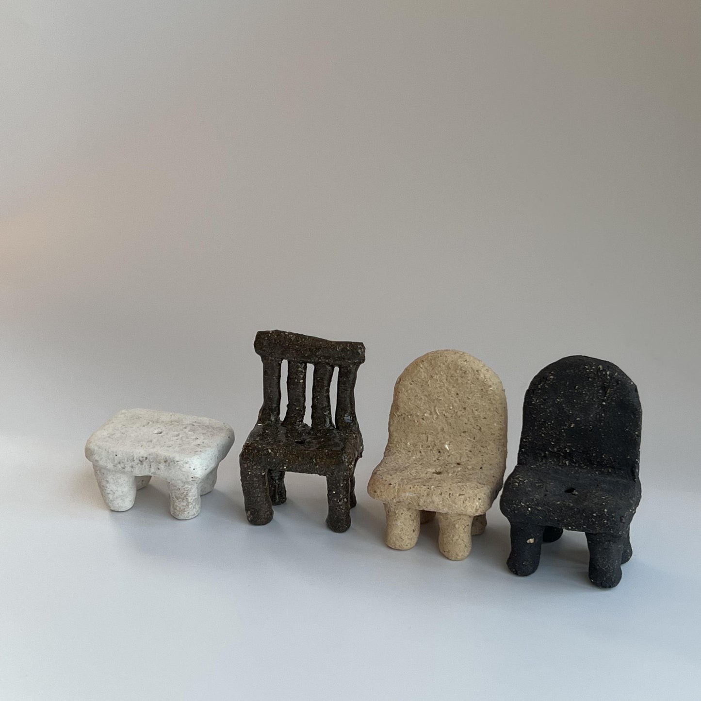 Handcrafted Ceramic Chair Incense Holder