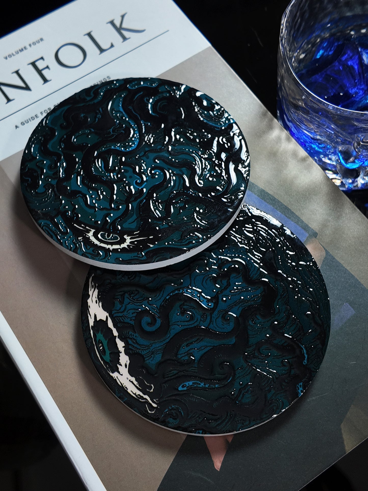 Cthulhu Mythos Ceramic Coaster