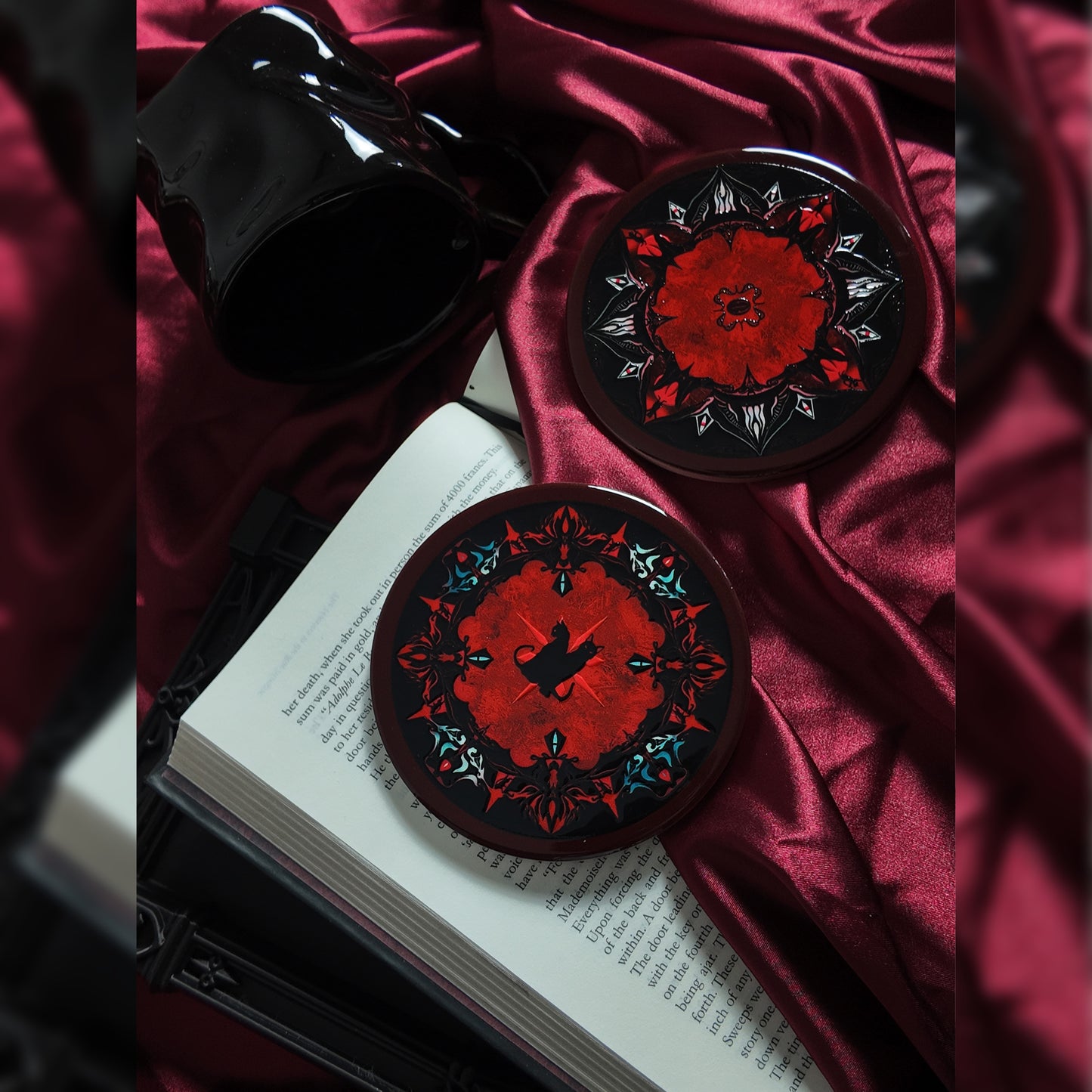 “Cat of Ursa” Ceramic Coaster