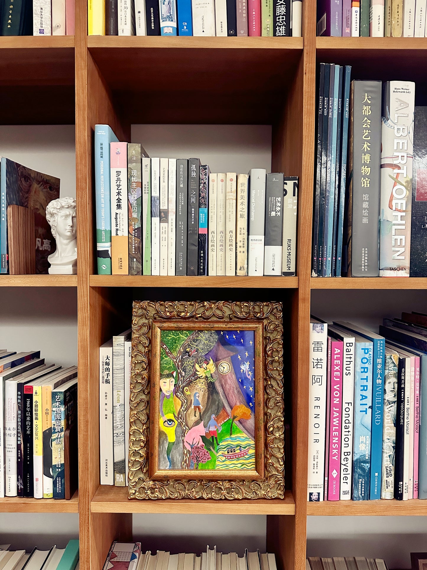 Wings of Time Fluttering Past Midnight | Framed Original Artwork