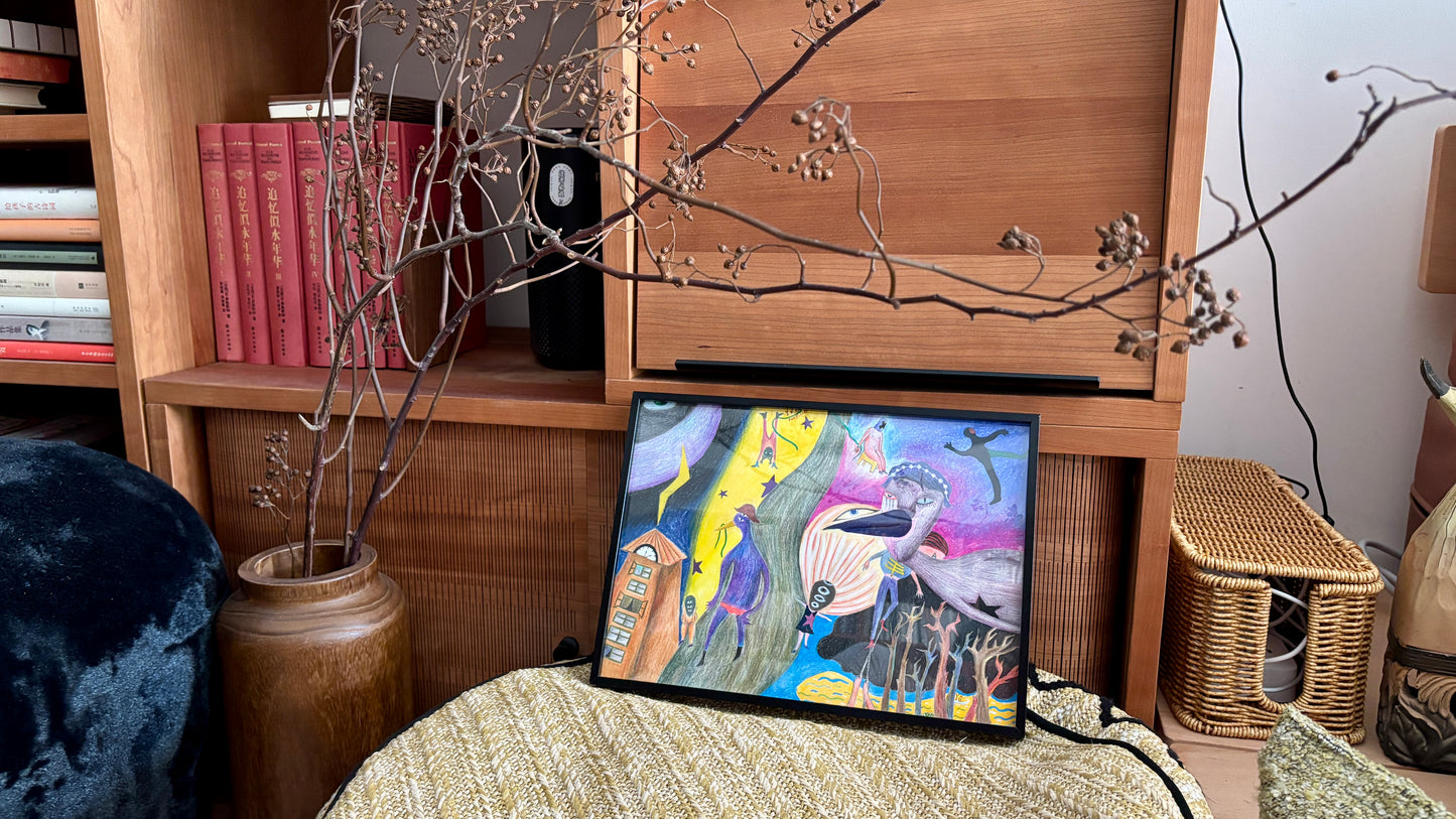 The Morning When the Stars Fell | Framed Original Artwork