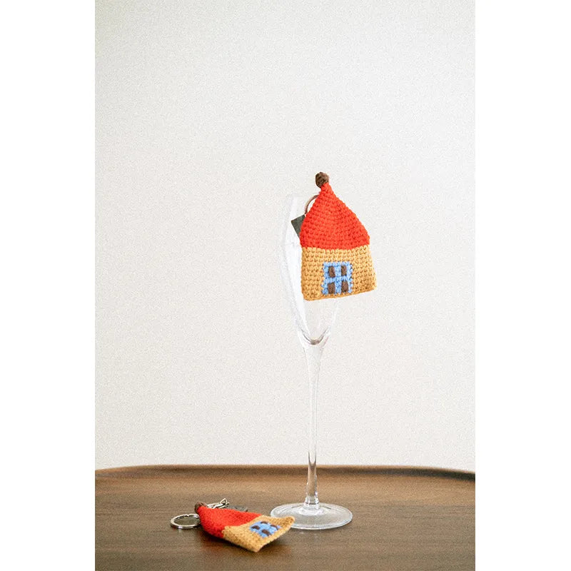 Handmade Knit Christmas Keychain & Bag Charm