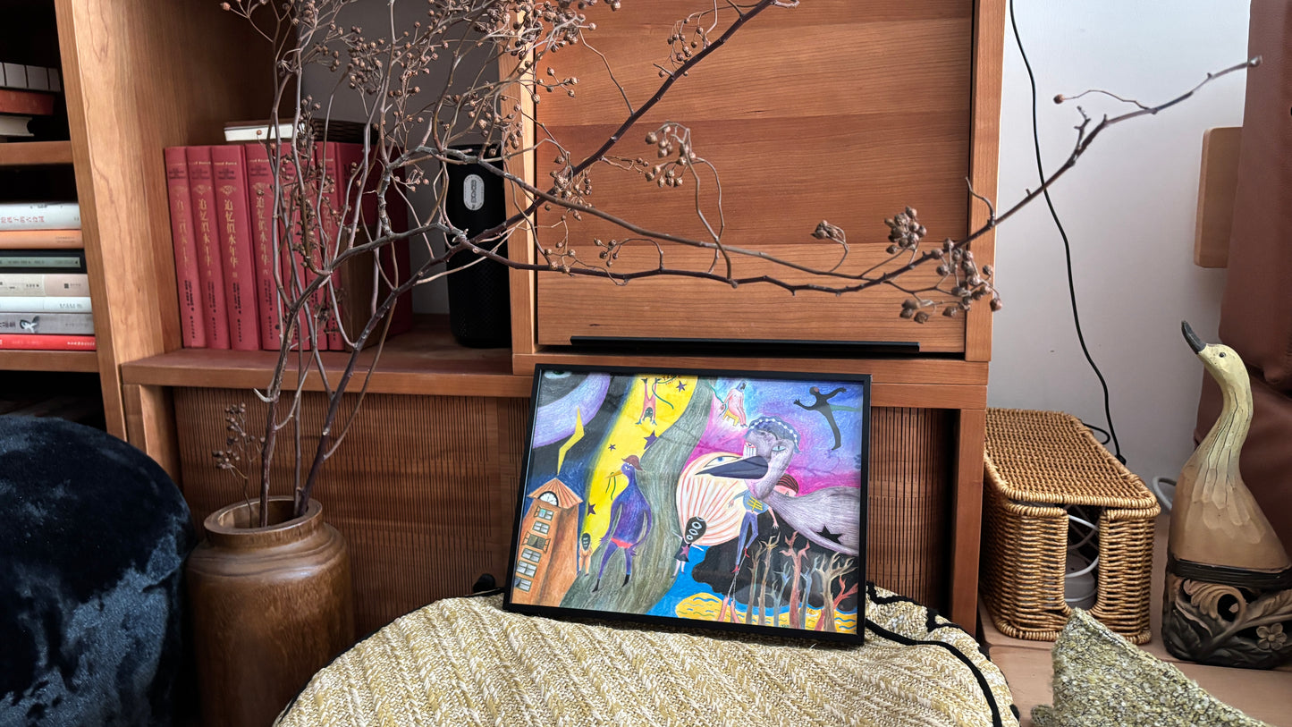 The Morning When the Stars Fell | Framed Original Artwork