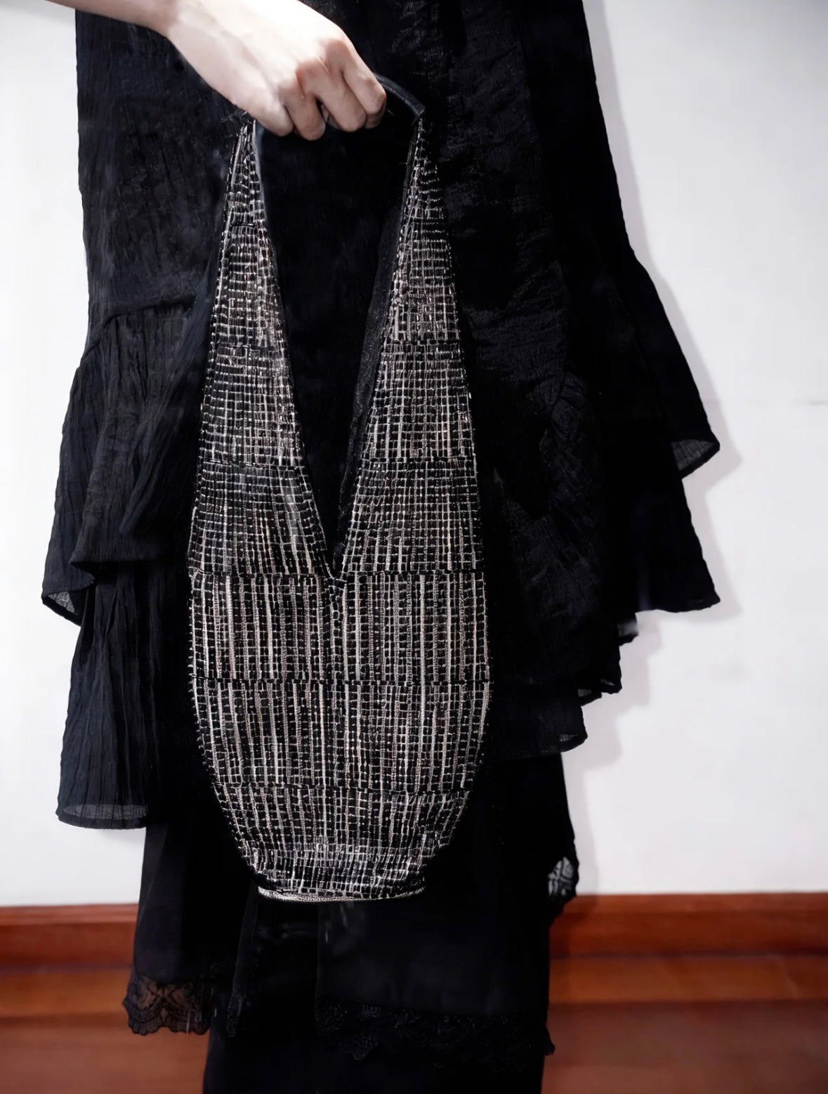 Handcrafted Beaded Bucket Bag | Handmade Shoulder Purse