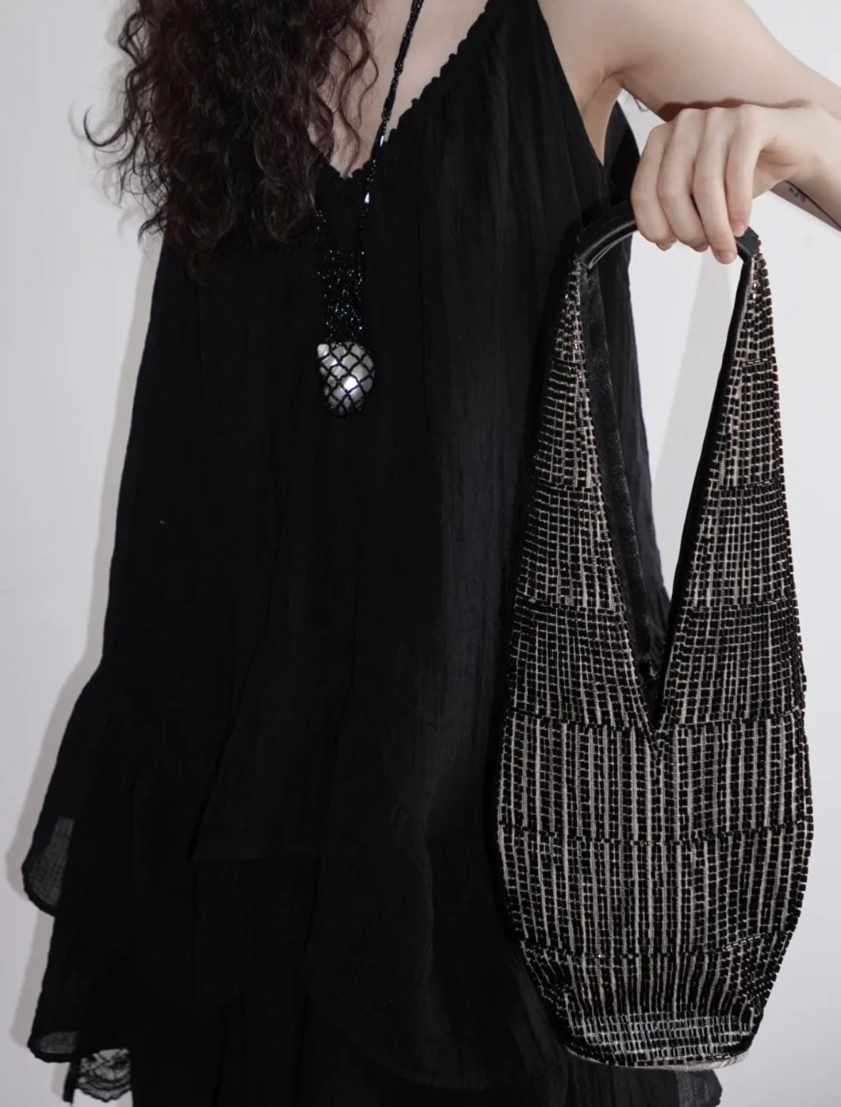 Handcrafted Beaded Bucket Bag | Handmade Shoulder Purse