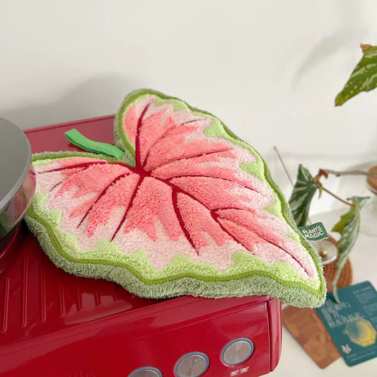 Caladium Tropical Plants Hand Towel (Kitchen & Bathroom)