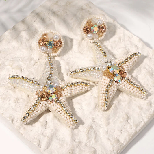 Beach Vibe Shell & Lobster Earrings – Summer Ocean Style